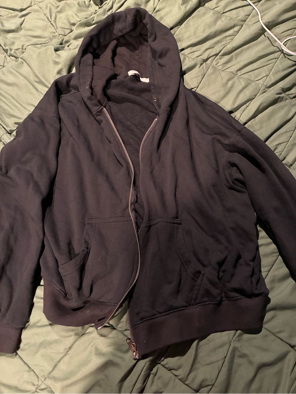MNML Black Full-Zip Hoodie
